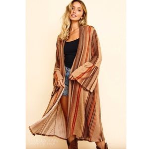 2 PK | Pretty Ruffle Sleeve Duster Cardigan